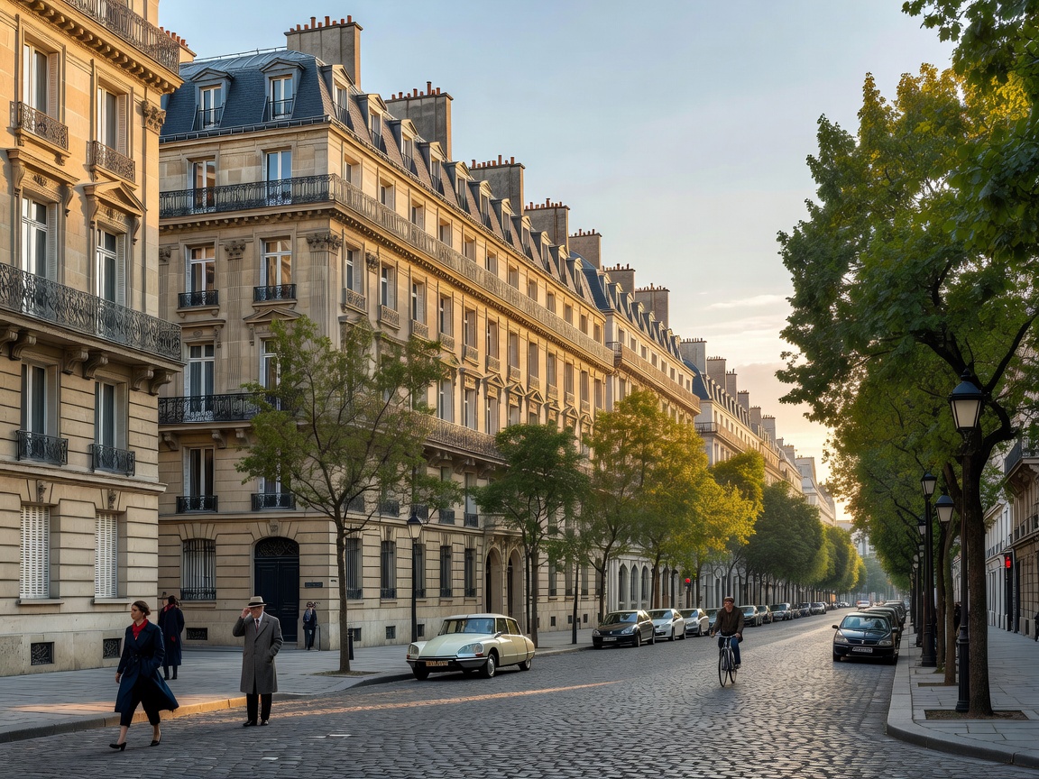 Parisian boulevards and classic buildings